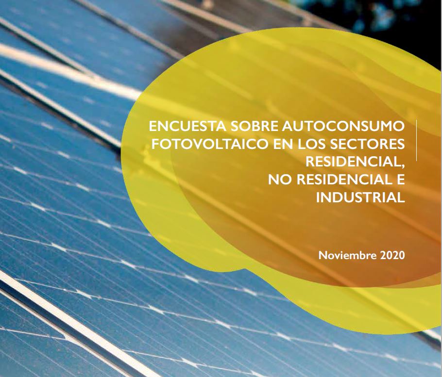 Encuesta sobre autoconsumo fotovoltaico en los sectores residencial, no residencial e industrial