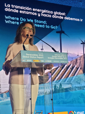 La vicepresidenta Teresa Ribera presenta con REN21 el informe sobre el Estado Global de las Energías Renovables 2022