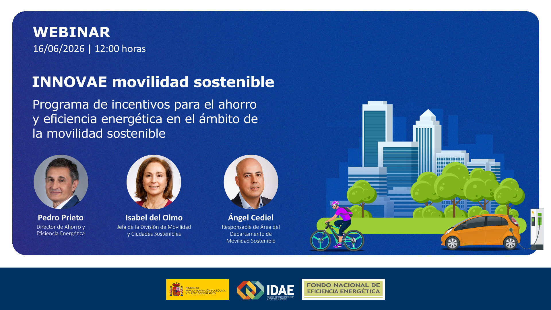 Webinar INNOVAE. Proyectos singulares en movilidad sostenible (16/06/2026)