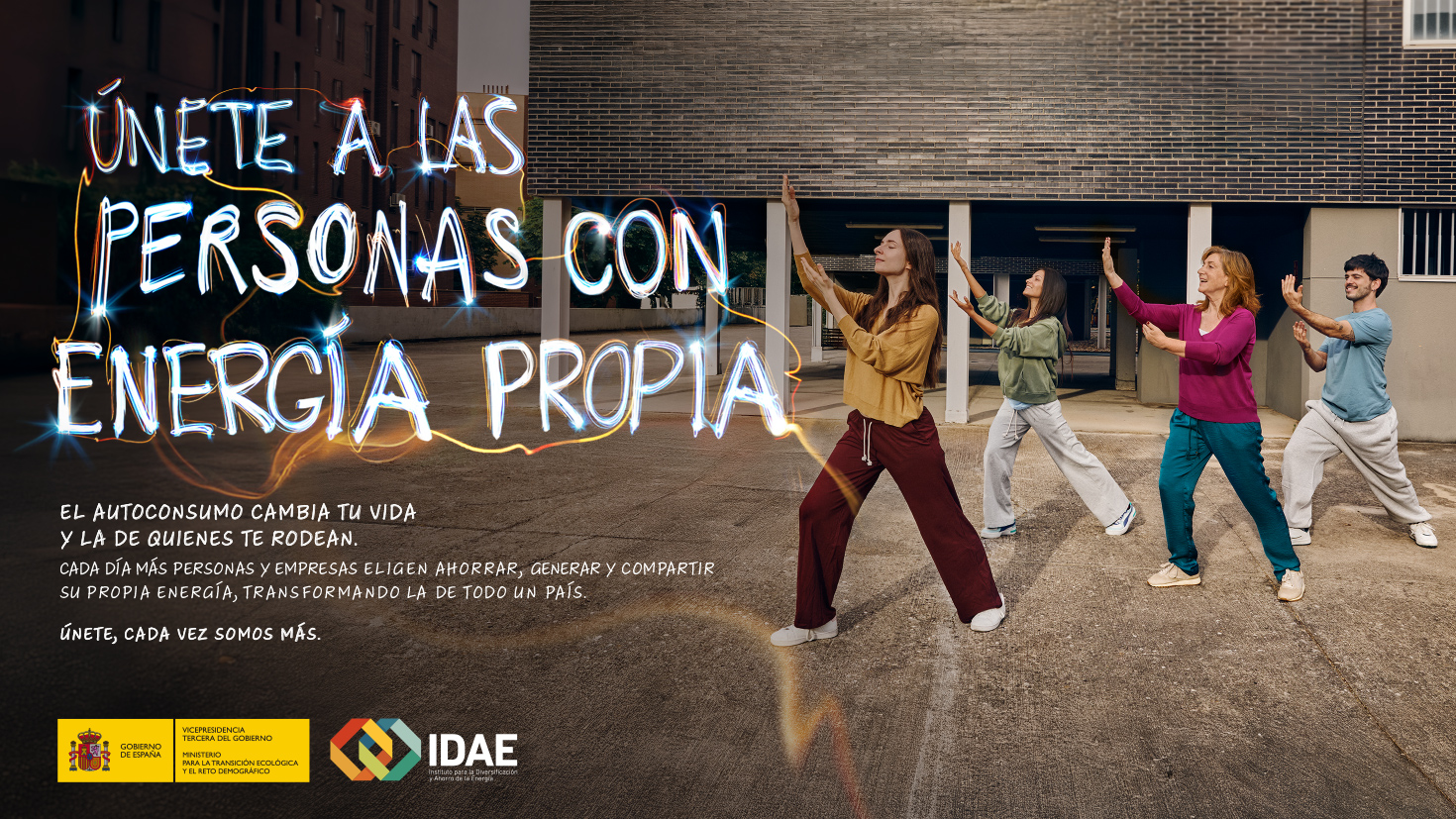 campaña institucional del IDAE, ‘Personas con energía propia’,