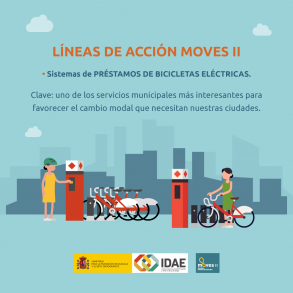 Lineas de Acción MOVES II. Sistemas de préstamos de bicicletas eléctricas